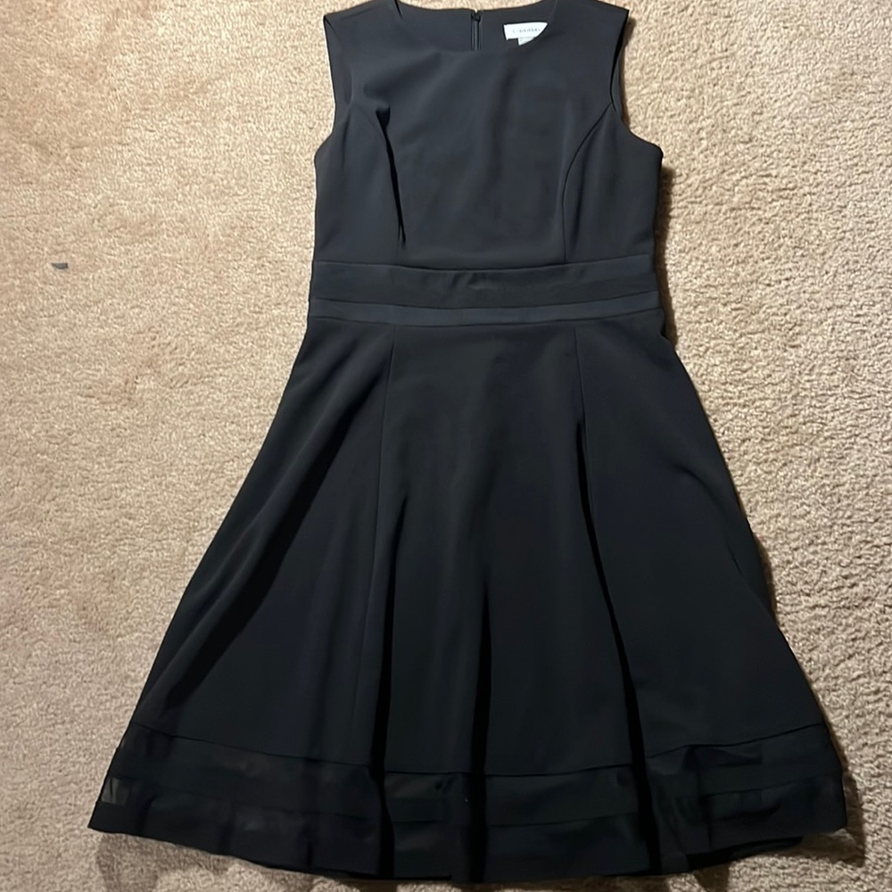 Woman black dress Calvin Klein size 8. Very good conditions